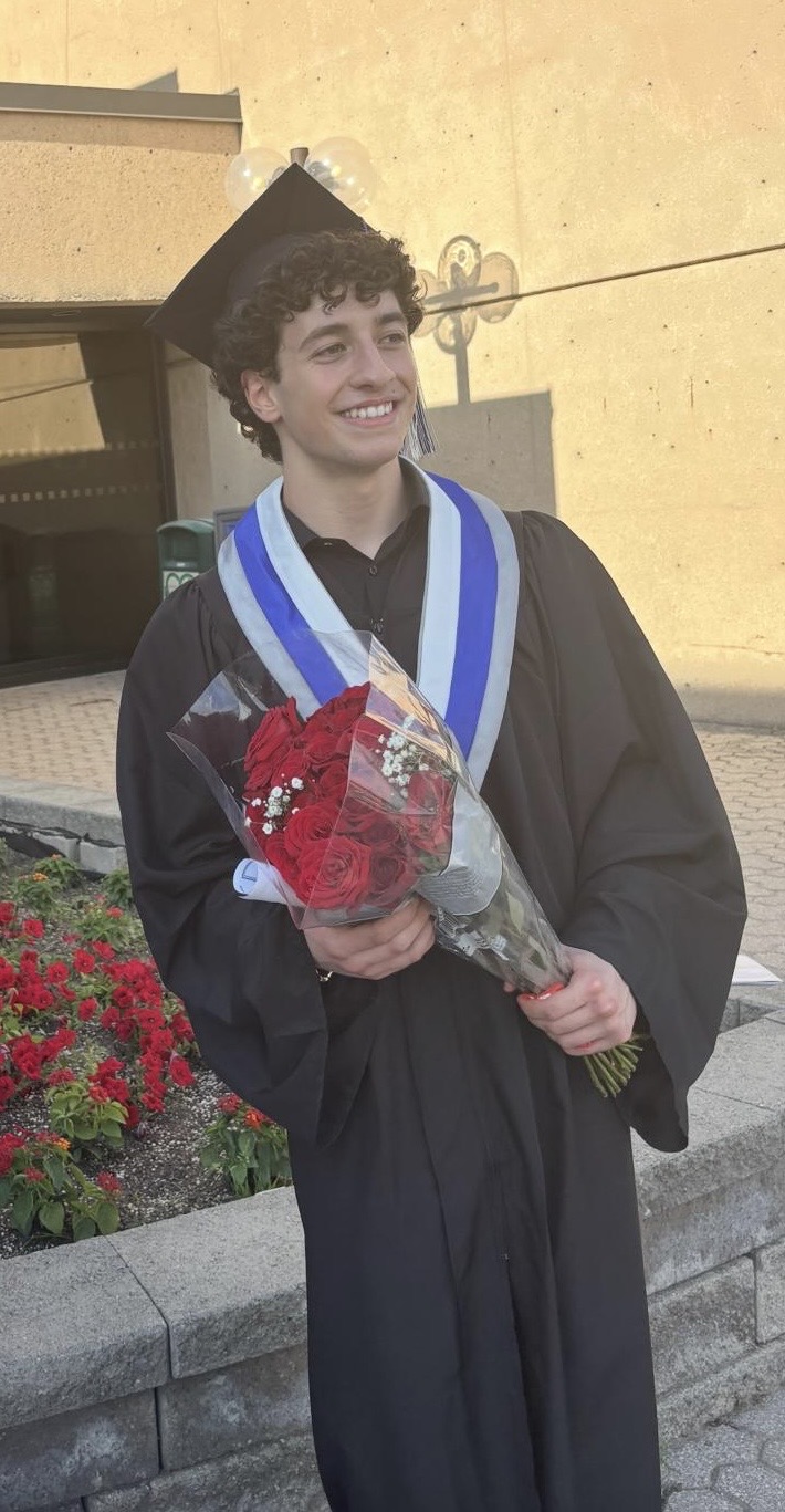 Omar Blaibel graduating high school